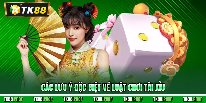Các lưu ý đặc biệt về luật chơi tài xỉu